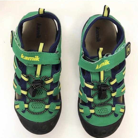 Kamik Other - Kamik Green and Blue Kids Sandals